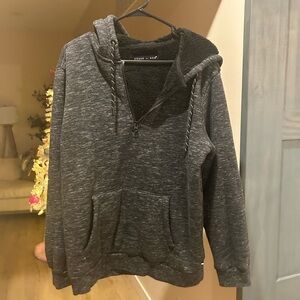 Black Heathered Men's Hoodie by [Brand]